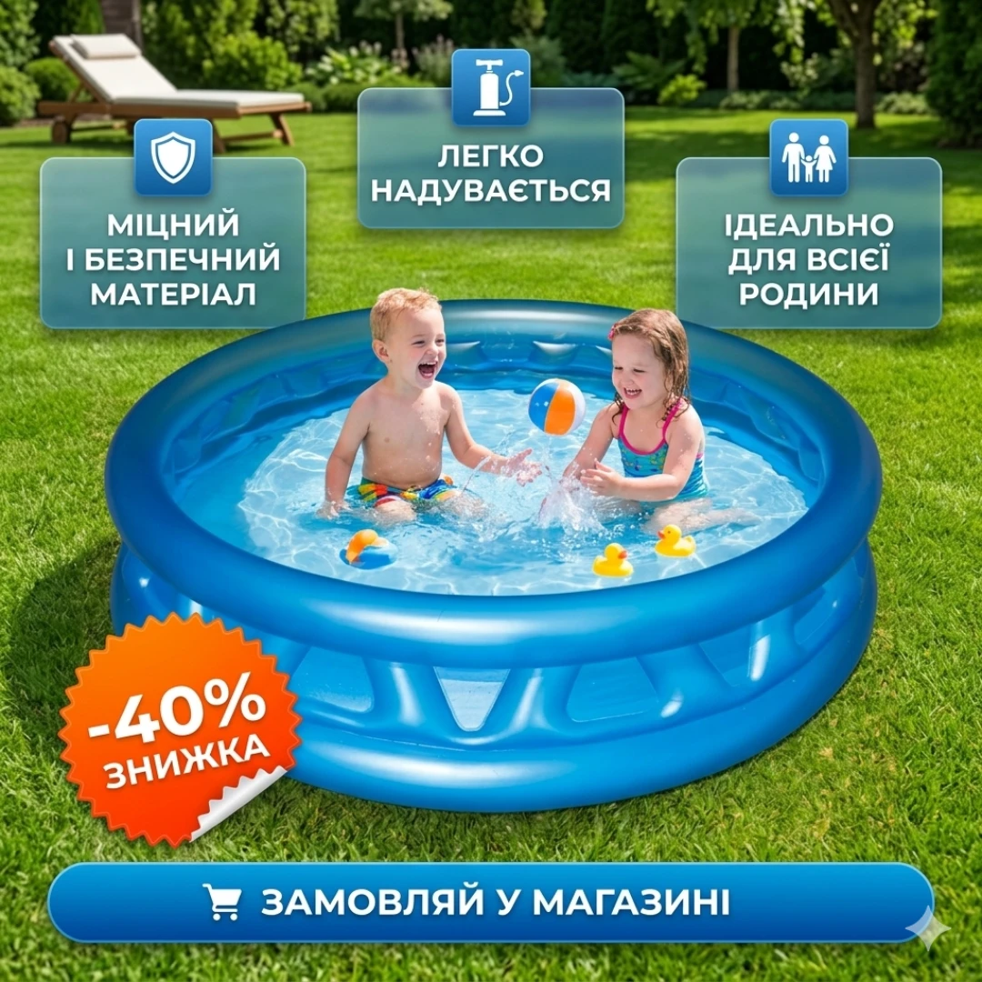 Наливний сімейний басейн Intex Easy Set